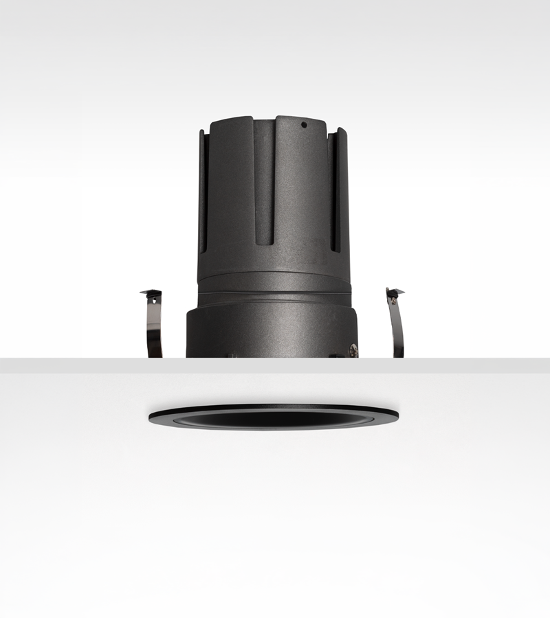 Múltiplo 33W aro recesado orientable con reflector negro
