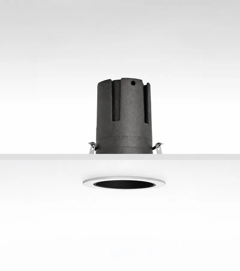 Múltiplo 6W aro recesado orientable con reflector blanco y negro