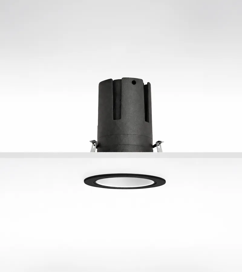 Múltiplo 6W aro recesado orientable con reflector blanco y negro