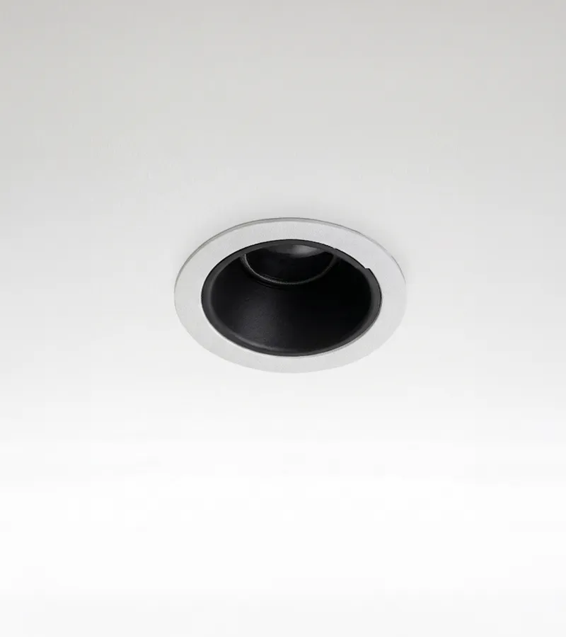 Múltiplo 6W aro recesado orientable con reflector blanco y negro