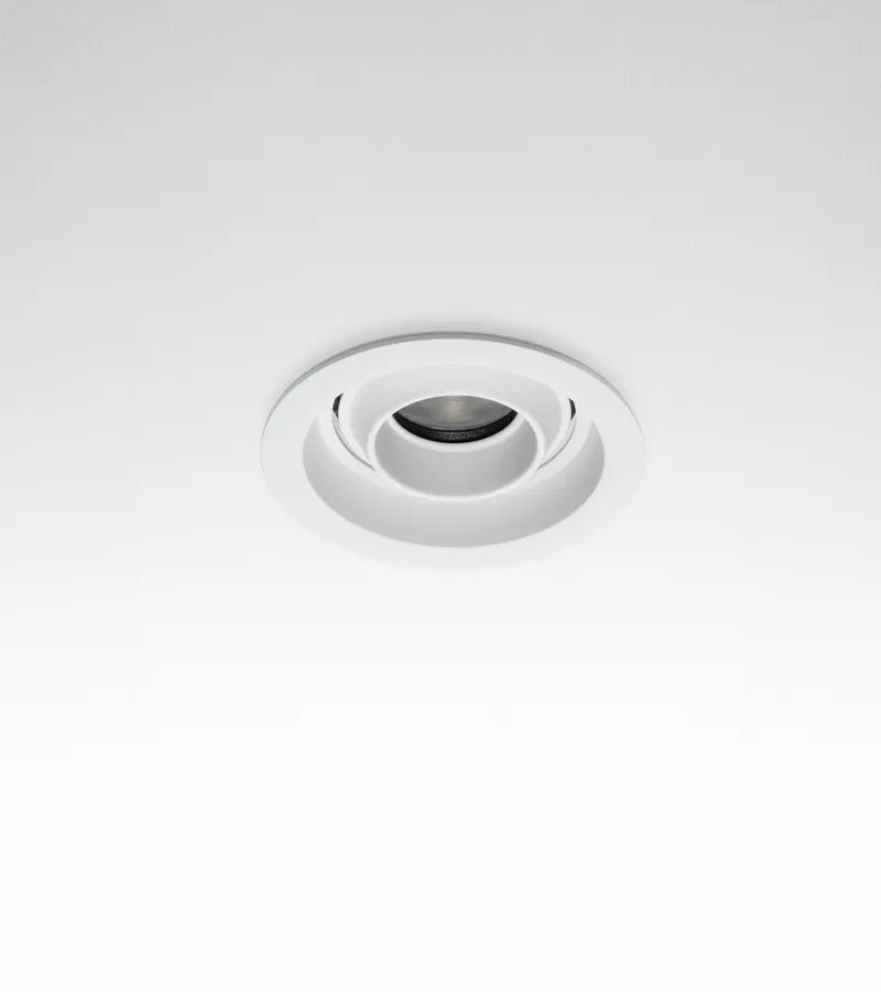 Múltiplo 6W aro multidireccionable redondo Blanco