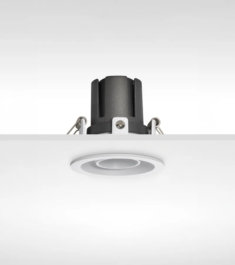 Múltiplo 6W aro multidireccionable redondo Blanco