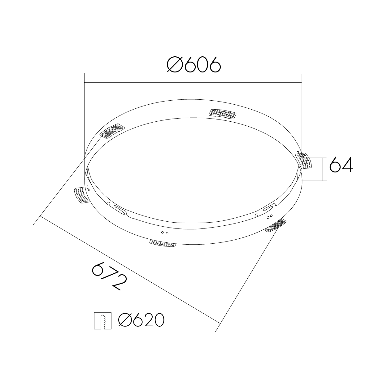 IAEØ672mm dibujo técnico