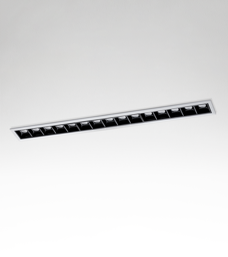 Zeta negro reflector blanco